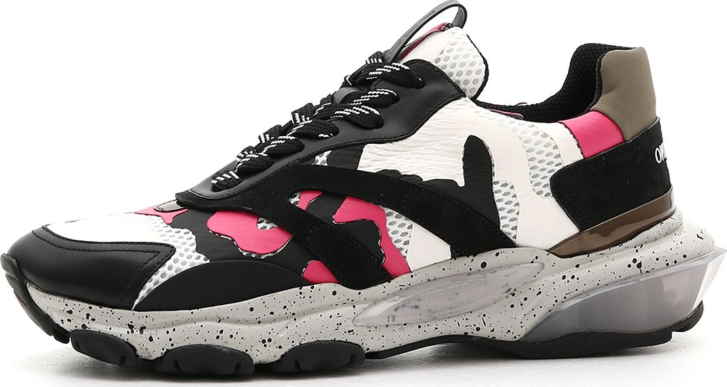 Valentino Men's Bounce Camo Leather Sneakers Valentino Men's Bounce Camo Leather Sneakers