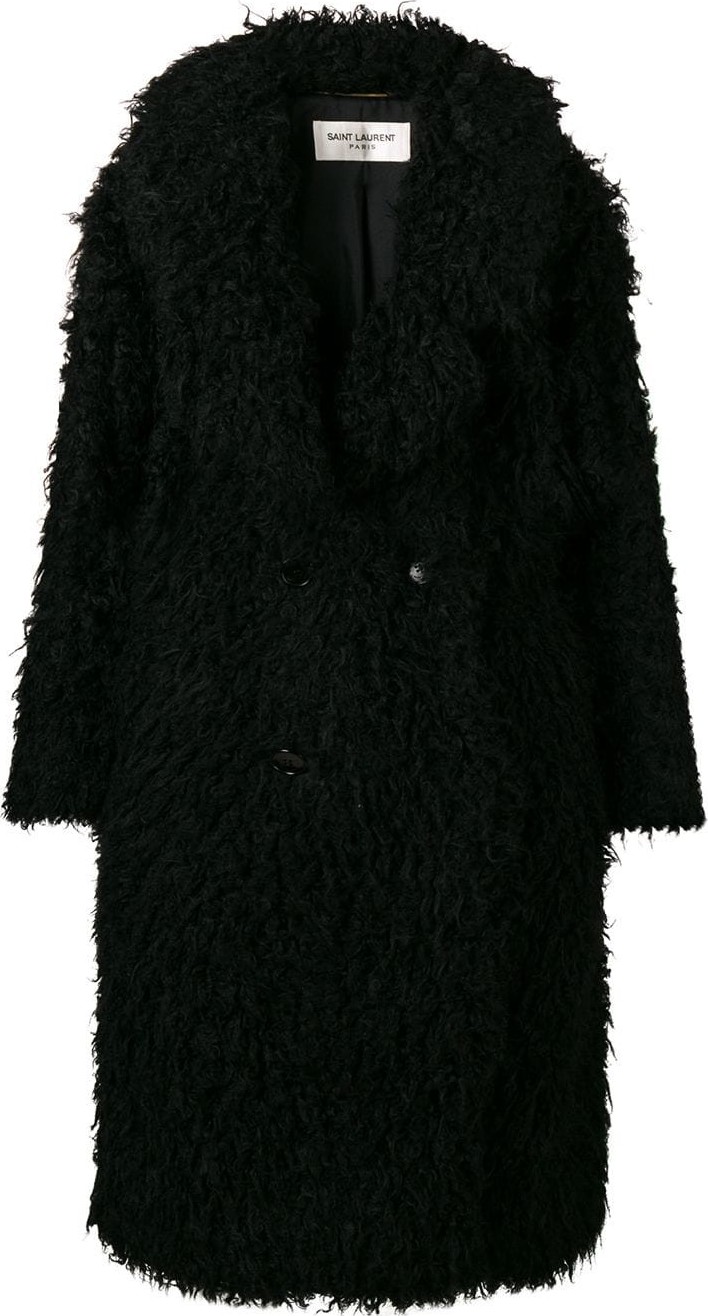 Saint Laurent faux-shearling coat