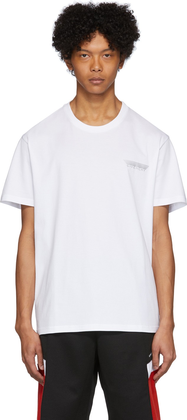 Givenchy White Tape Details T-Shirt