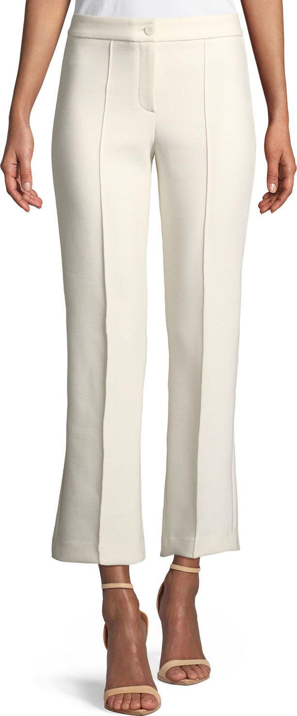 Theory Cardinal Cropped Straight-Leg Trousers