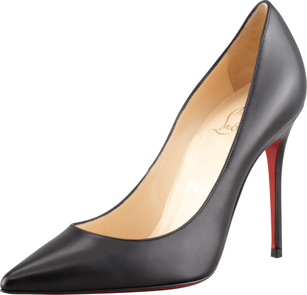 Christian Louboutin Decollette Red Sole Pump, Black