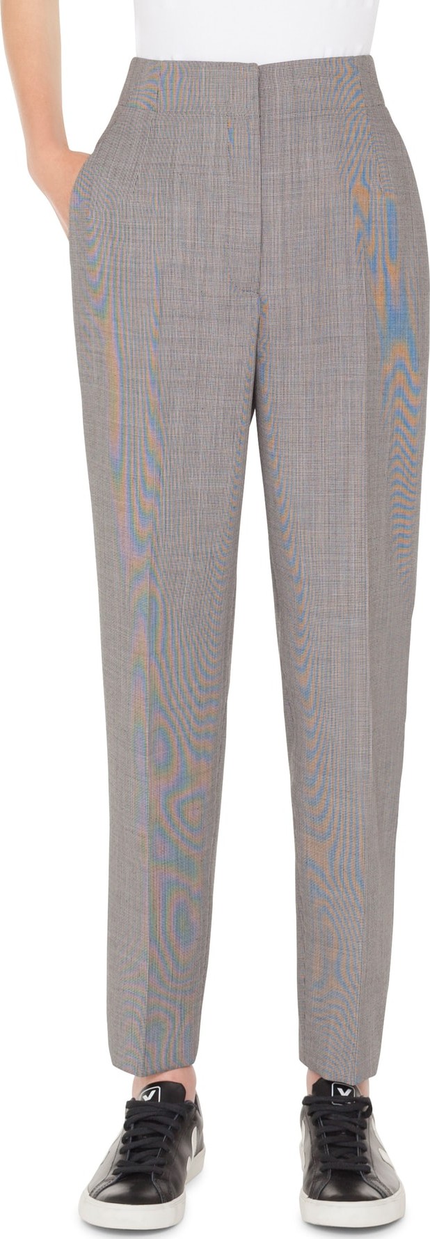 Akris Check Wool Blend Pants