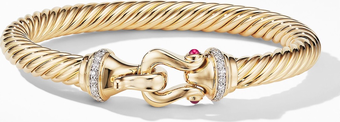 David Yurman Cable Buckle Bracelet with Diamonds