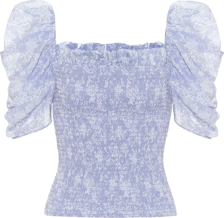 Caroline Constas Arina floral top
