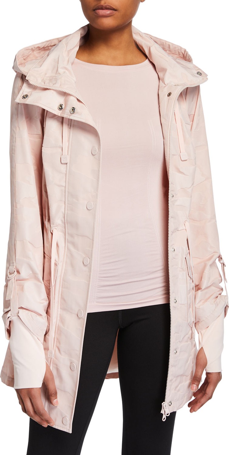 Blanc Noir Camo Hooded Anorak Jacket