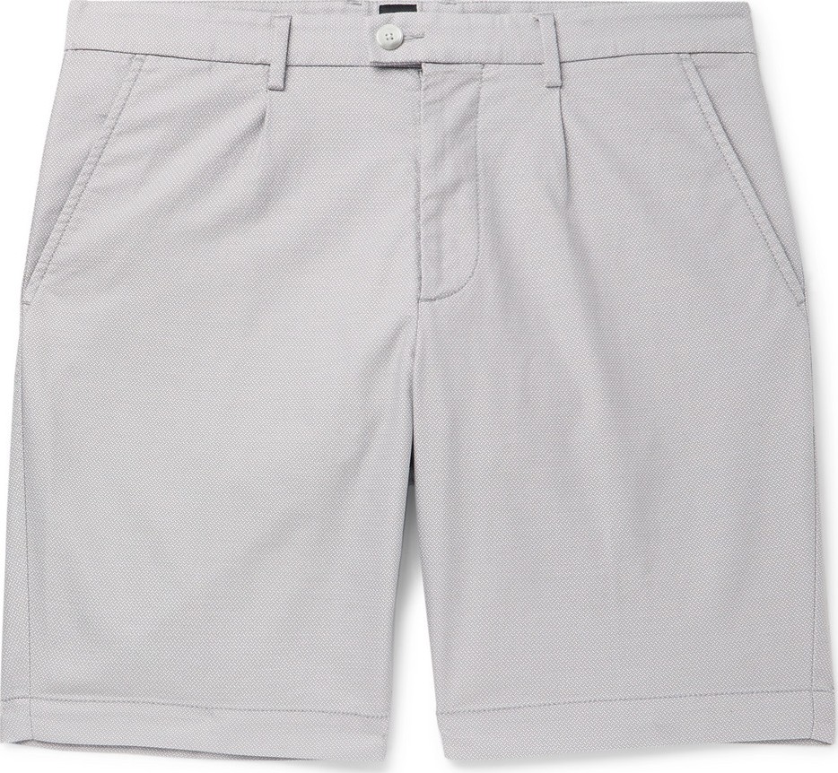 HUGO BOSS Slice Slim-Fit Cotton-Blend Jacquard Shorts