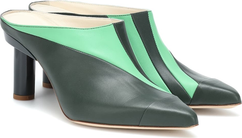 Tibi Joel leather mules