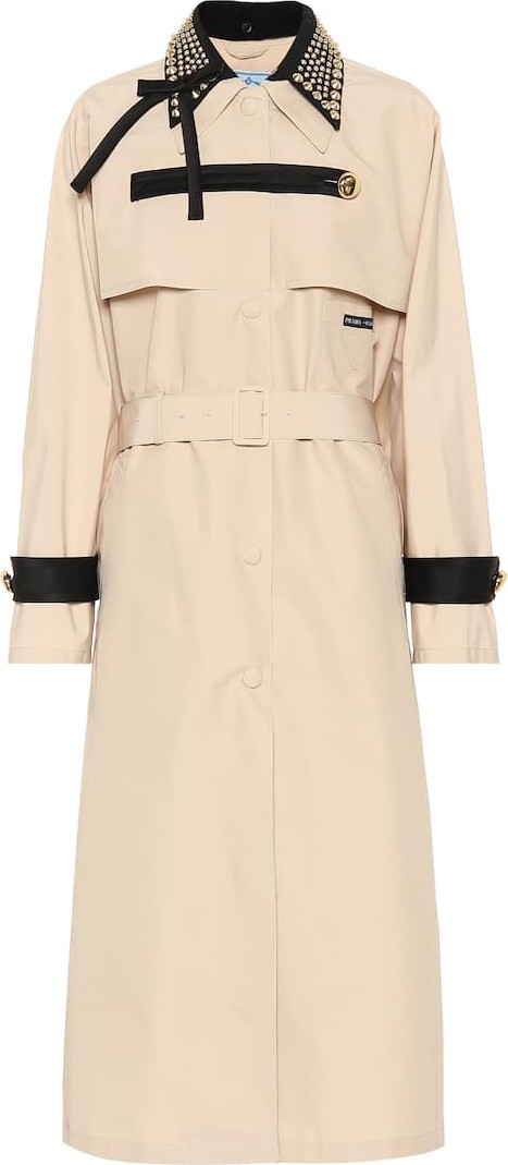 Prada Embellished trench coat
