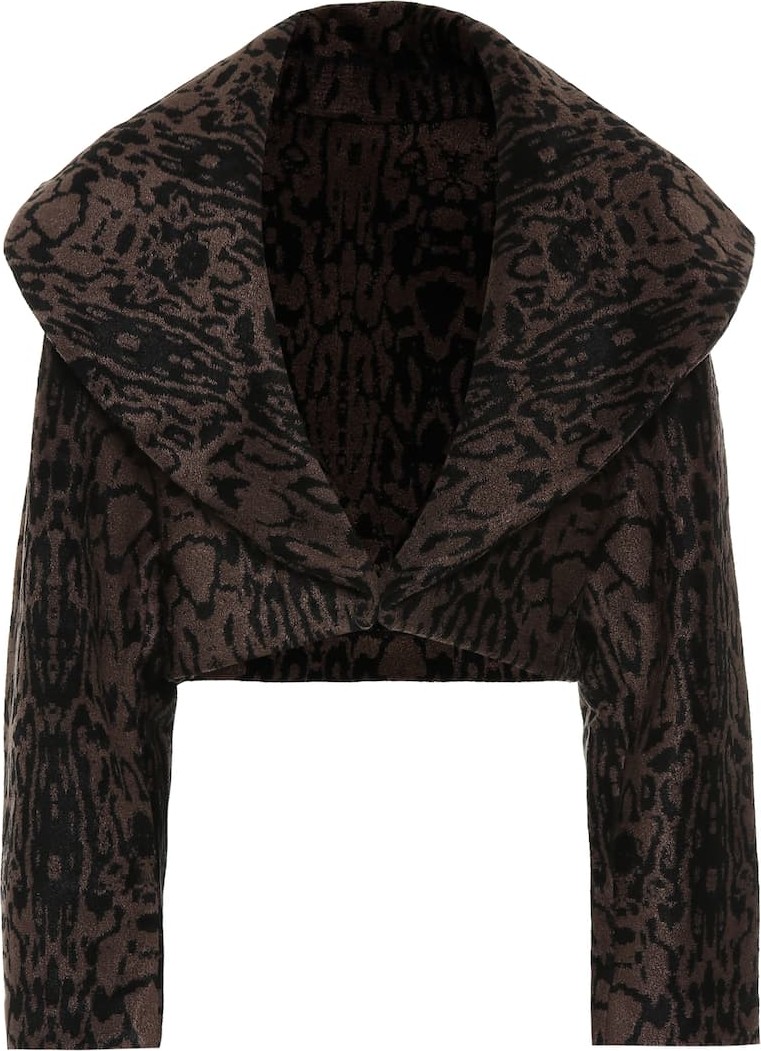 Alaïa Leopard jacquard jacket