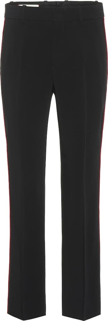 Gucci Striped crêpe pants