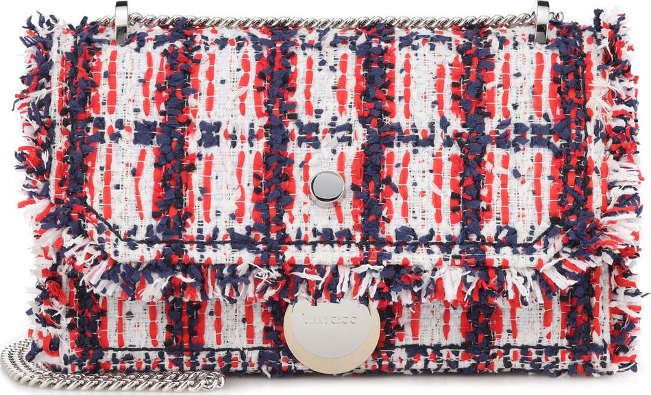 Jimmy Choo Finley tweed shoulder bag