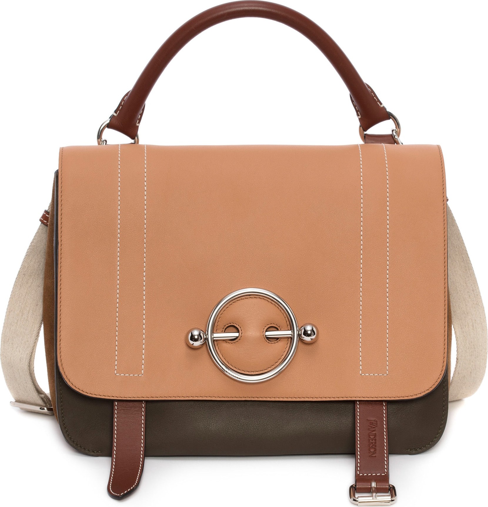 J.W.Anderson Disc Leather Top Handle Satchel