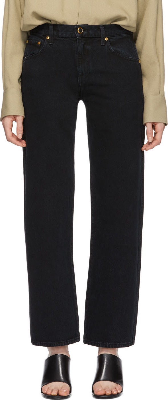 Khaite Black 'The Kerrie' Jeans
