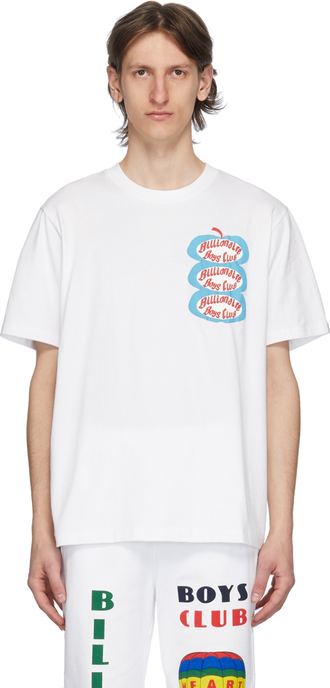 Billionaire Boys Club White Apple Logo T-Shirt