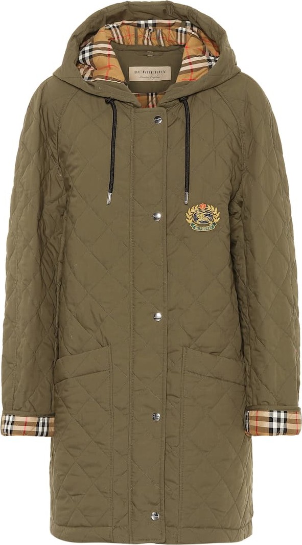 Burberry London England Lightweight quilted parka