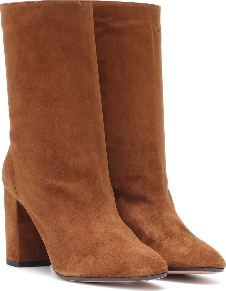 Aquazzura Boogie 85 suede ankle boots