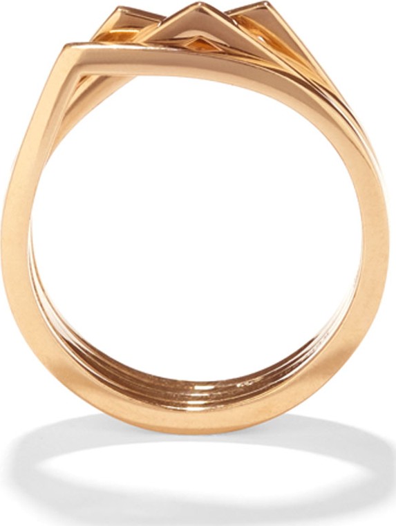 REPOSSI Antifer Four-Row Ring in 18K Gold