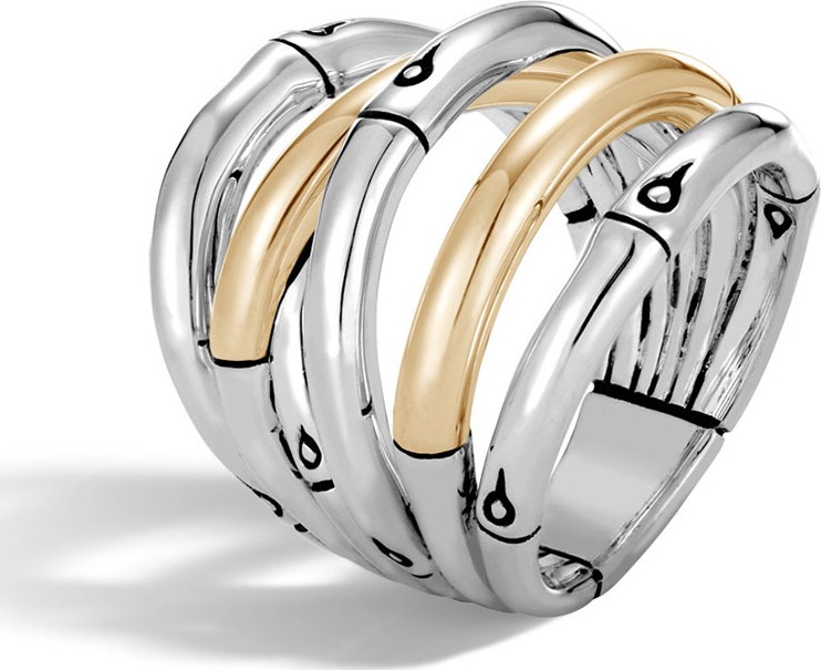 John Hardy Bamboo Two-Tone Split Ring