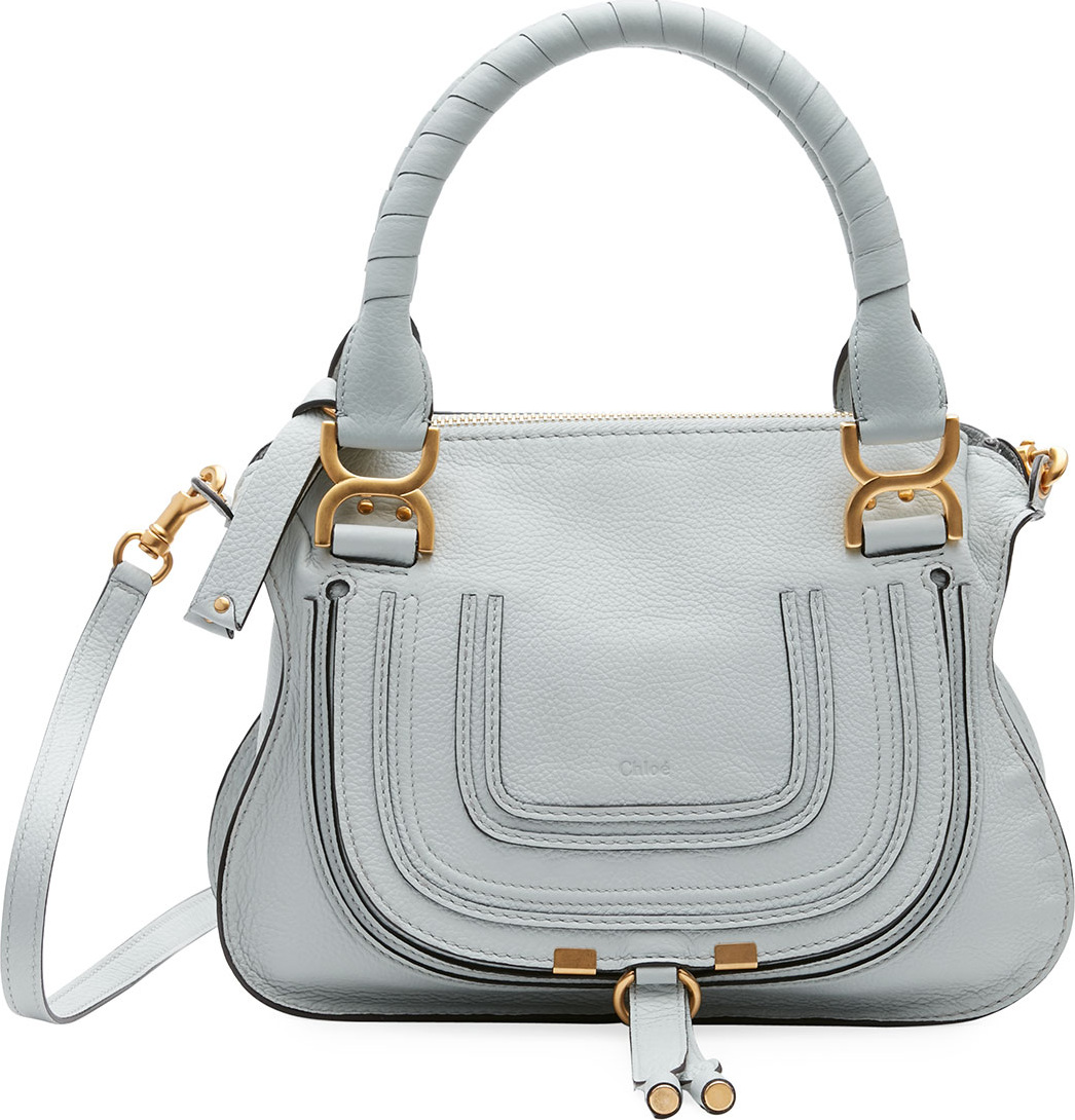 Chloe Marcie Small Double-Carry Satchel Bag