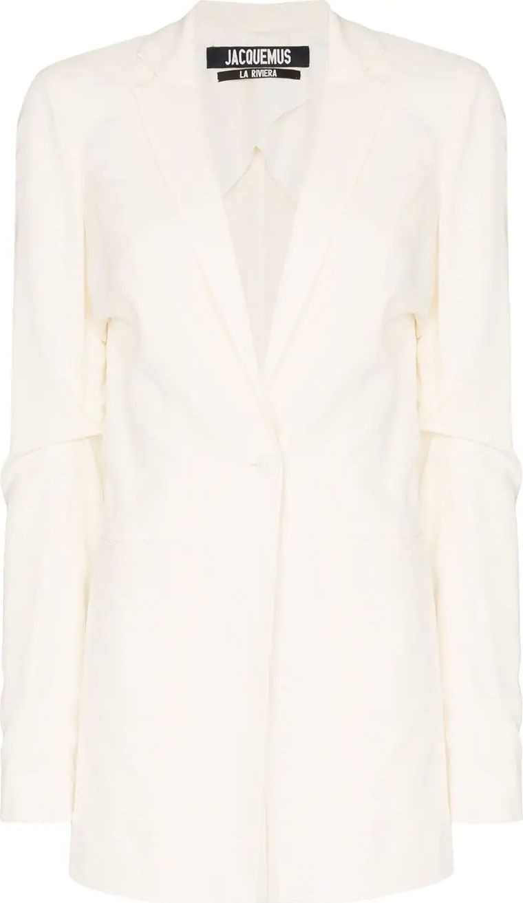 Jacquemus deep V long-sleeved blazer jacket