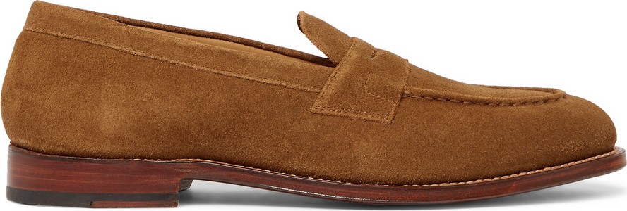 Grenson Suede Penny Loafers