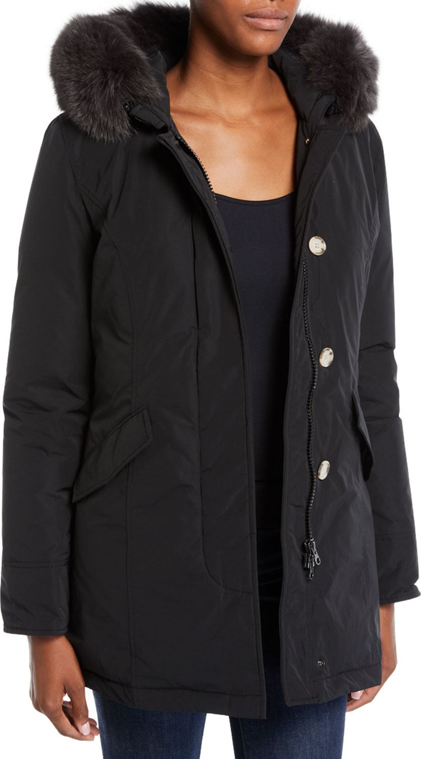 Woolrich Luxury Arctic Hooded Parka Coat w/ Fur