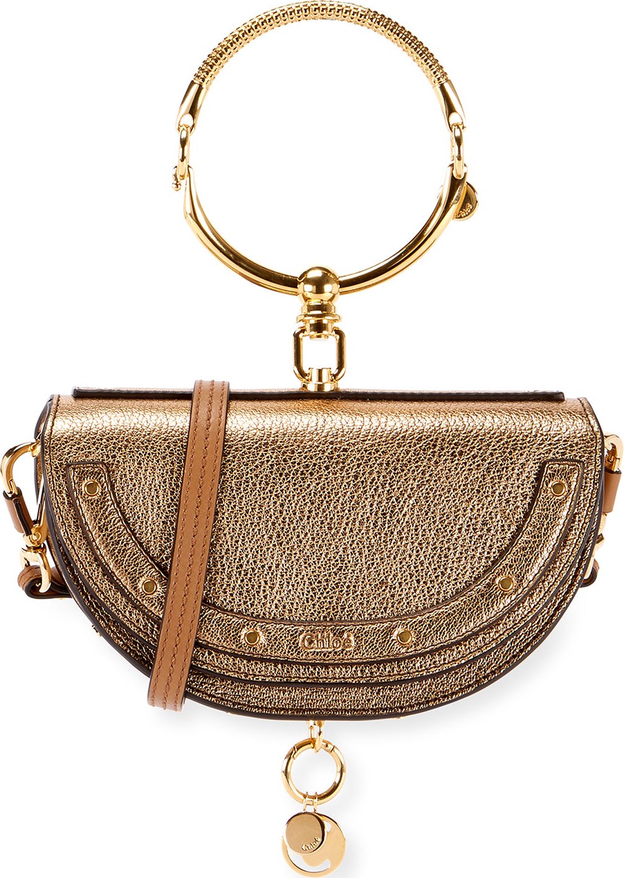 Chloe Nile Metallic Minaudiere Shoulder Bag