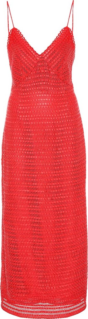 Magda Butrym Oviedo leather and cotton dress