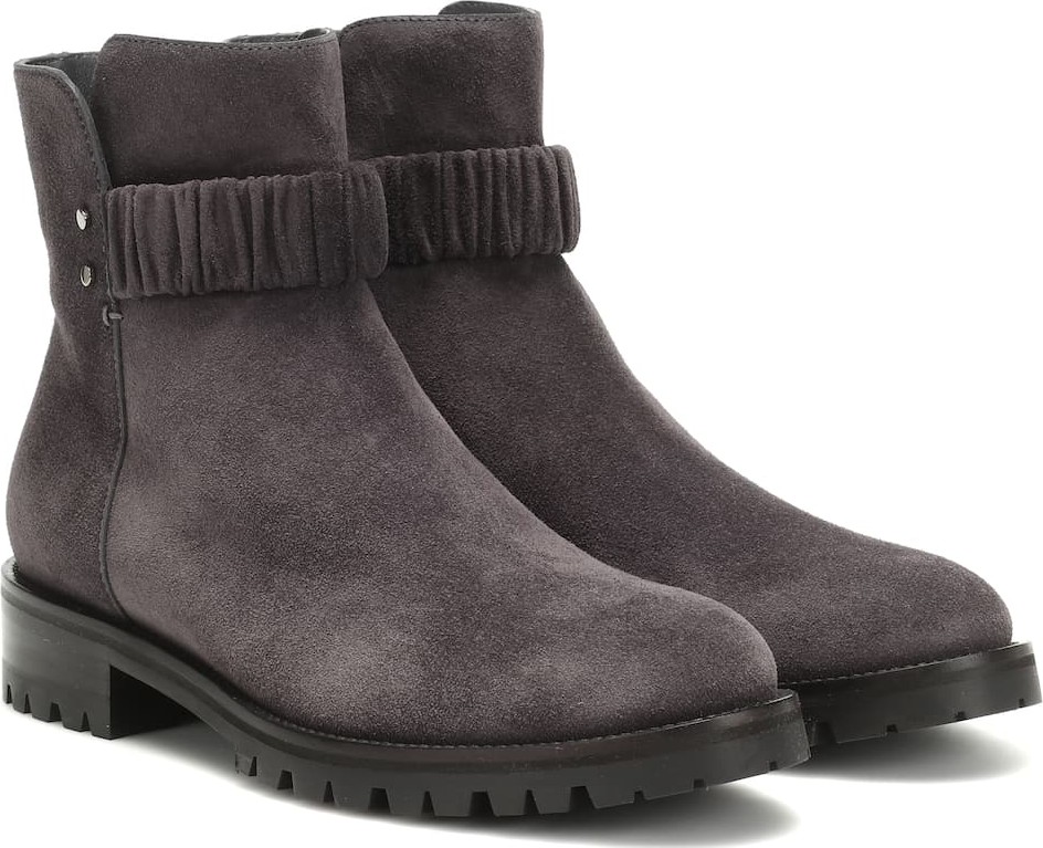 Jimmy Choo Holst Flat suede ankle boots
