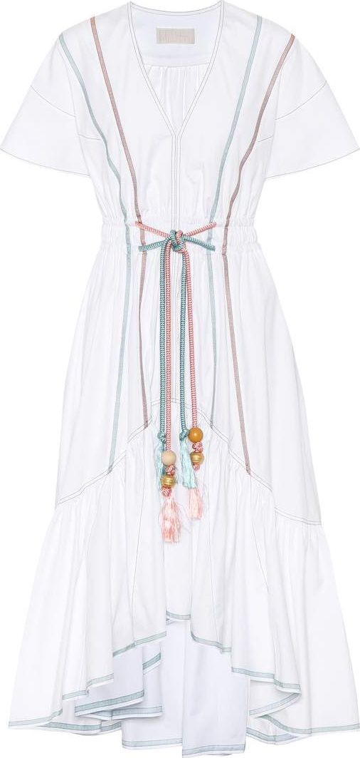 Peter Pilotto Tasseled cotton dress