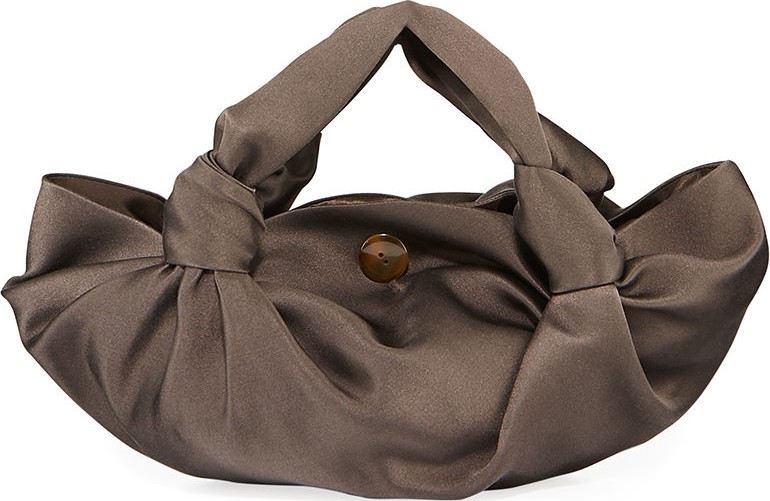 THE ROW Ascot Two-Knot Satin Top Handle Bag