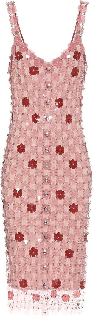 Paco Rabanne Exclusive to Mytheresa – Floral paillette-embellished dress