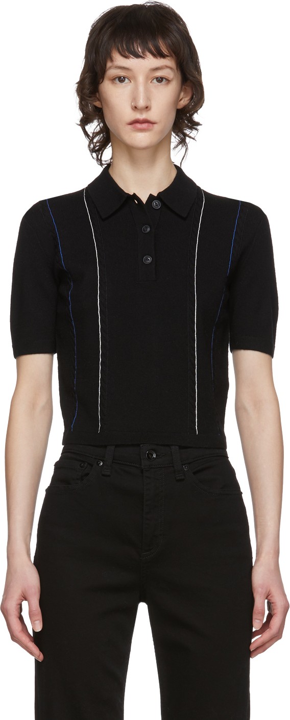 Rag & Bone Black Jamie Polo Rag & Bone Black Jamie Polo
