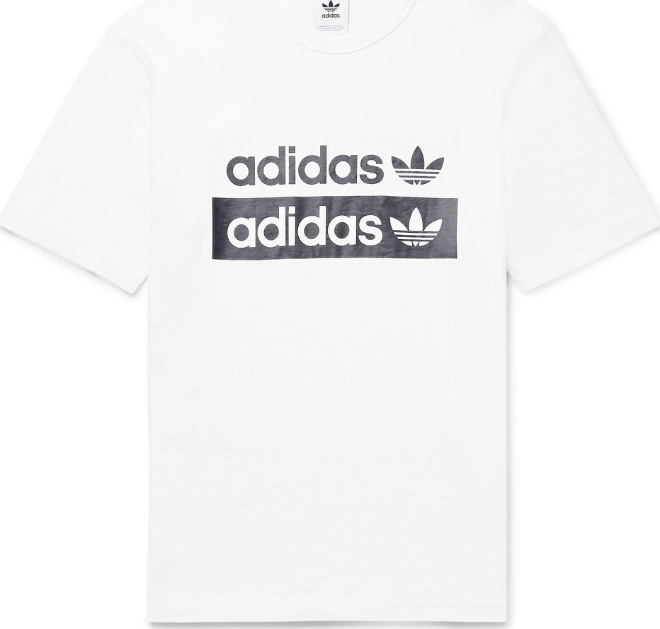 Adidas Originals Logo-Print Cotton-Jersey T-Shirt