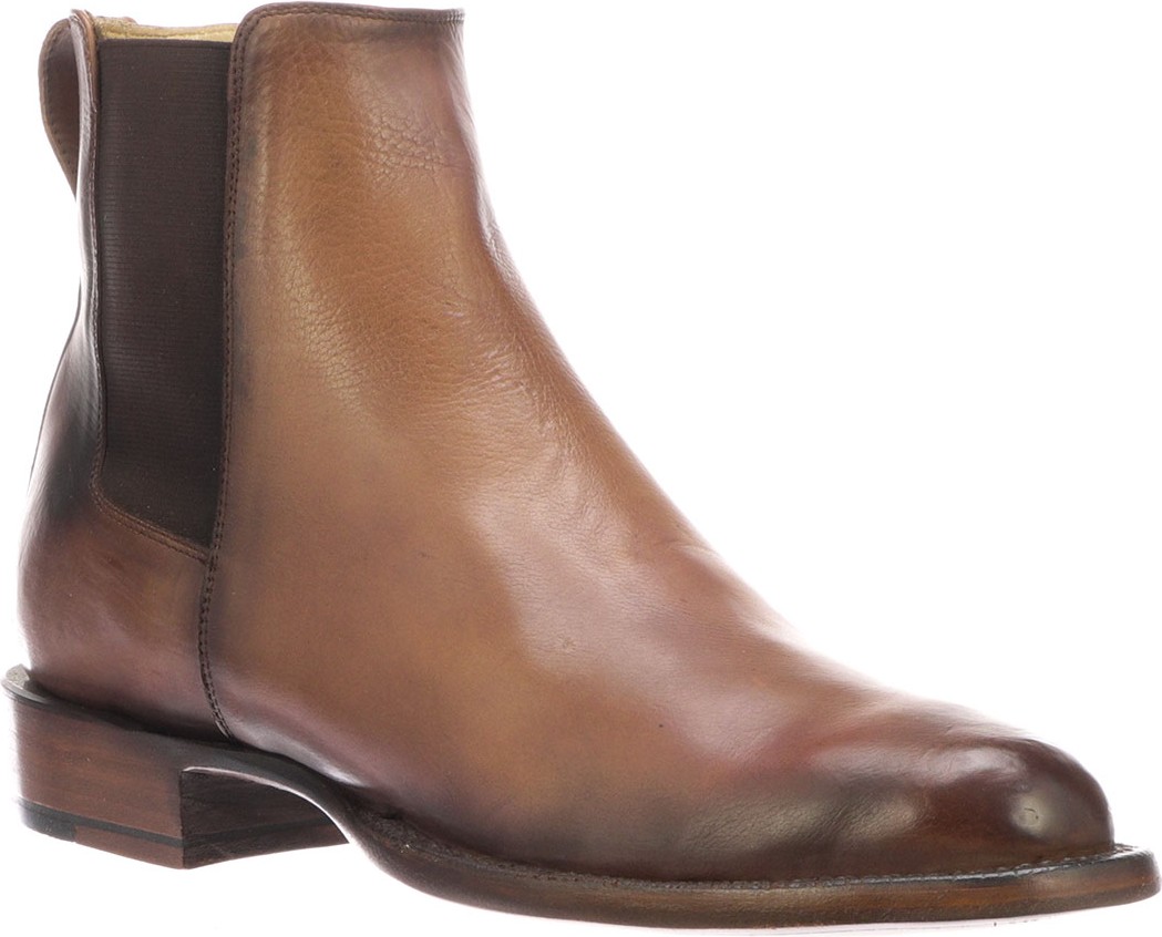 Lucchese Men's Grayson Burnished Leather Chelsea Boots