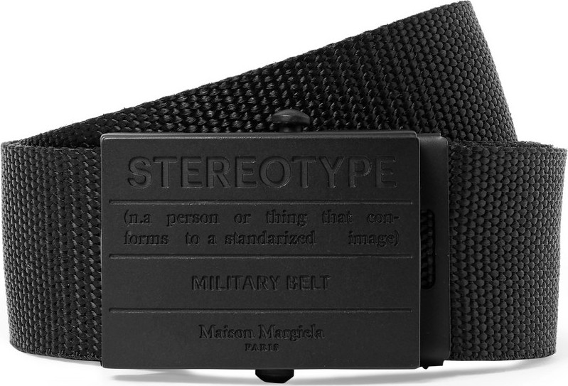 Maison Margiela 3cm Black Webbing Belt Maison Margiela 3cm Black Webbing Belt
