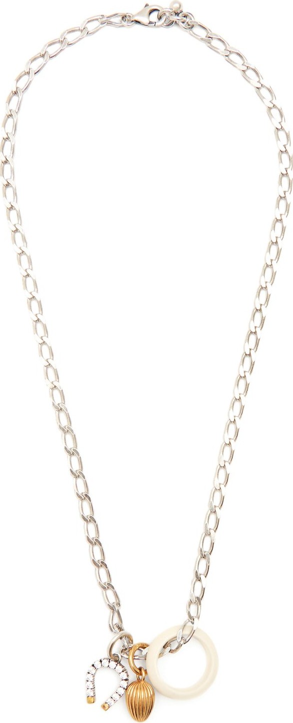 Bottega Veneta Horseshoe charm necklace