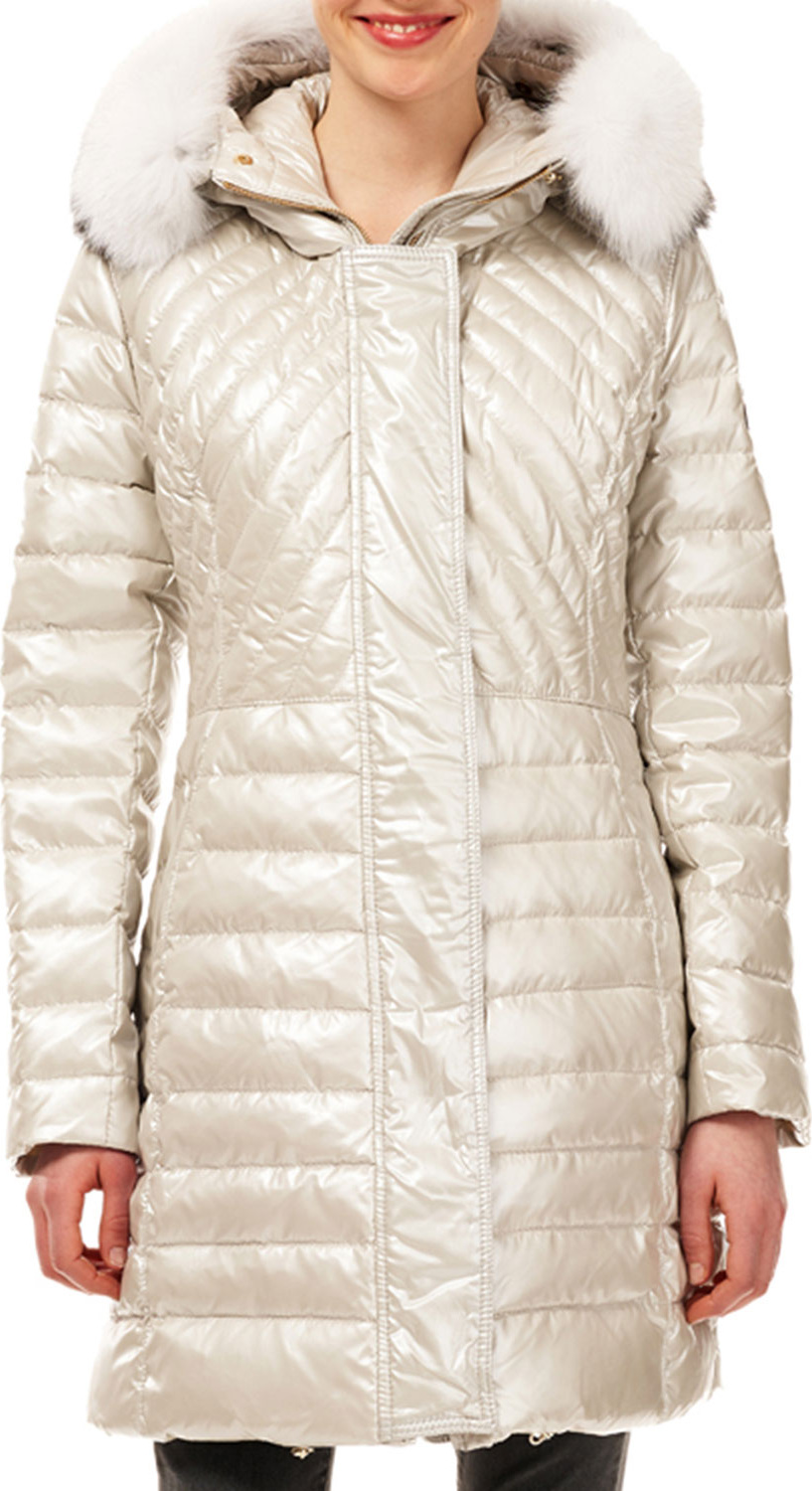 Gorski Quilted Puffer Ski Jacket w/ Detachable Fox-Fur Trim Gorski Quilted Puffer Ski Jacket w/ Detachable Fox-Fur Trim