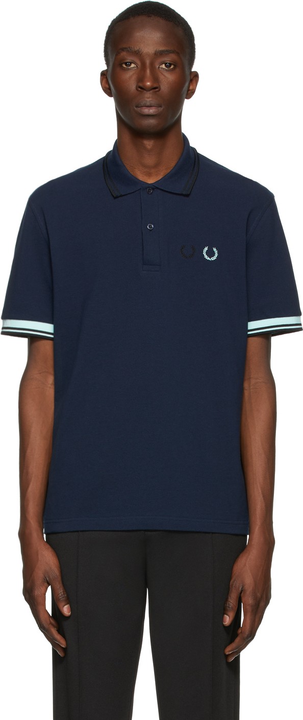 Comme des Garçons Homme Deux Navy Fred Perry Edition Piqué Polo