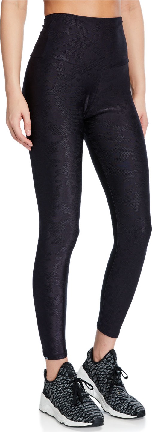 ONZIE Camo Jacquard High-Rise Leggings