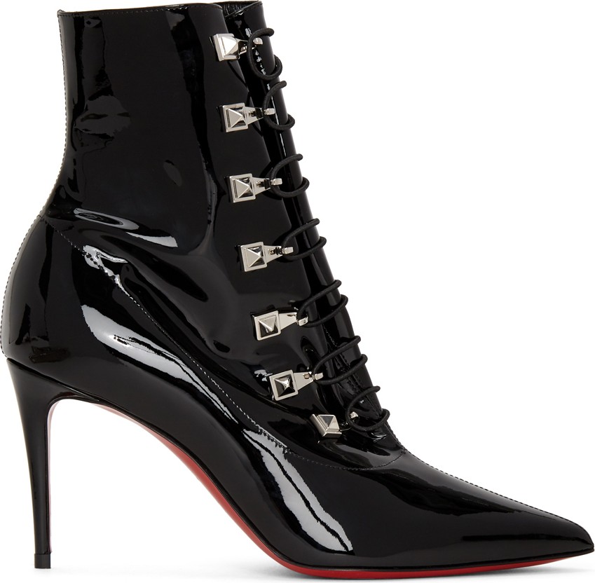 Christian Louboutin Black Patent Frenchissima 2020 Boots Christian Louboutin Black Patent Frenchissima 2020 Boots
