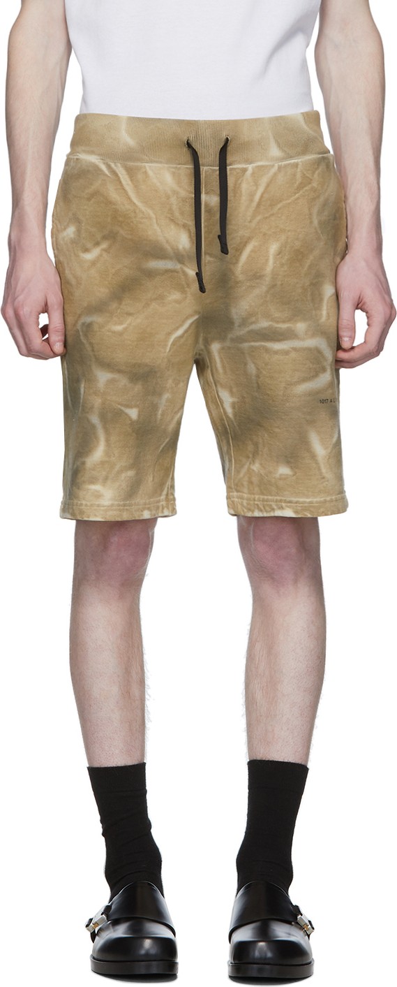 1017 ALYX 9SM Tan Dyed Pattern Shorts