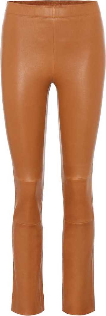 Stouls Maria Rosa high-rise leather pants