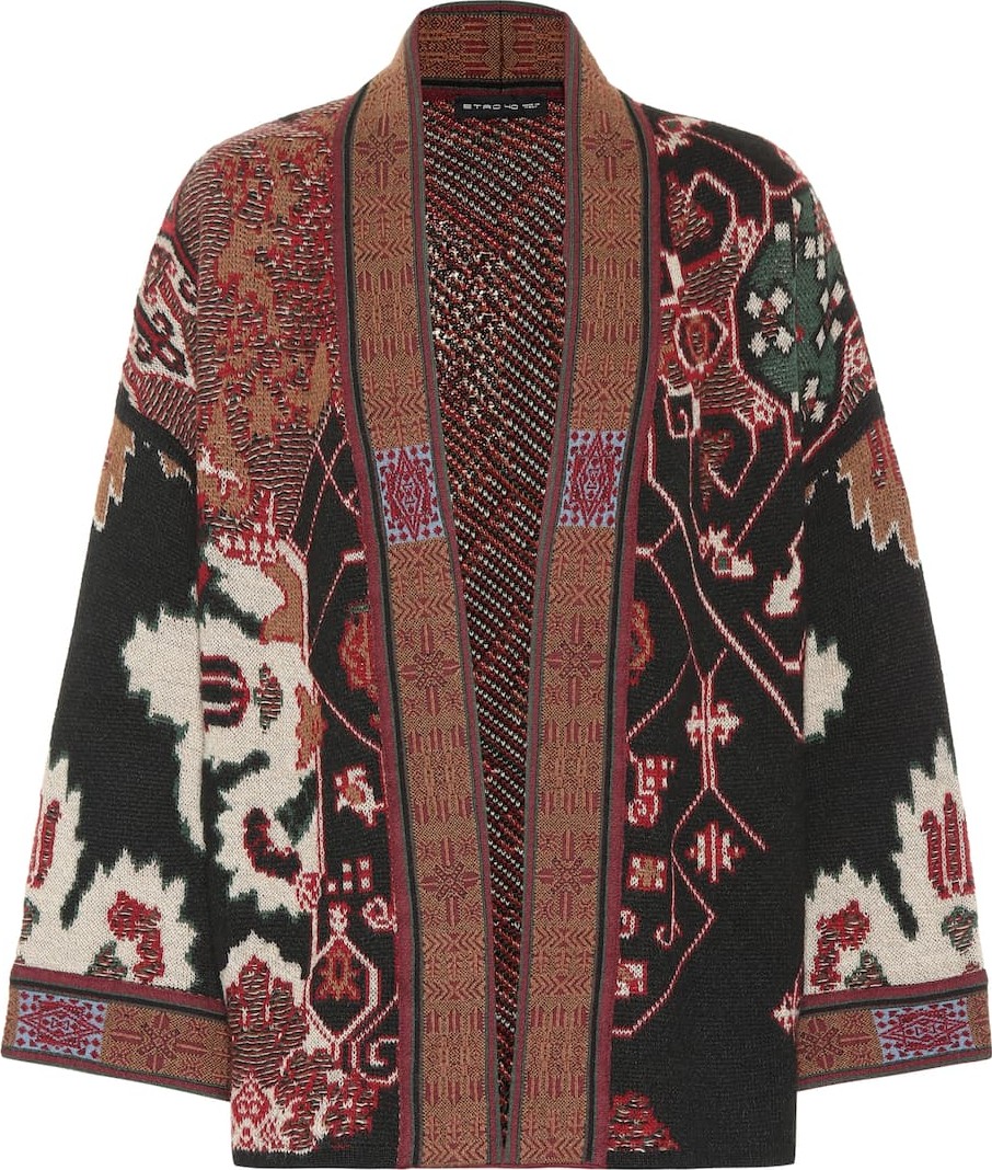 Etro Wool-blend jacquard cardigan