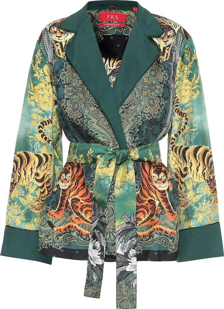 F.R.S For Restless Sleepers Giocasta printed silk jacket