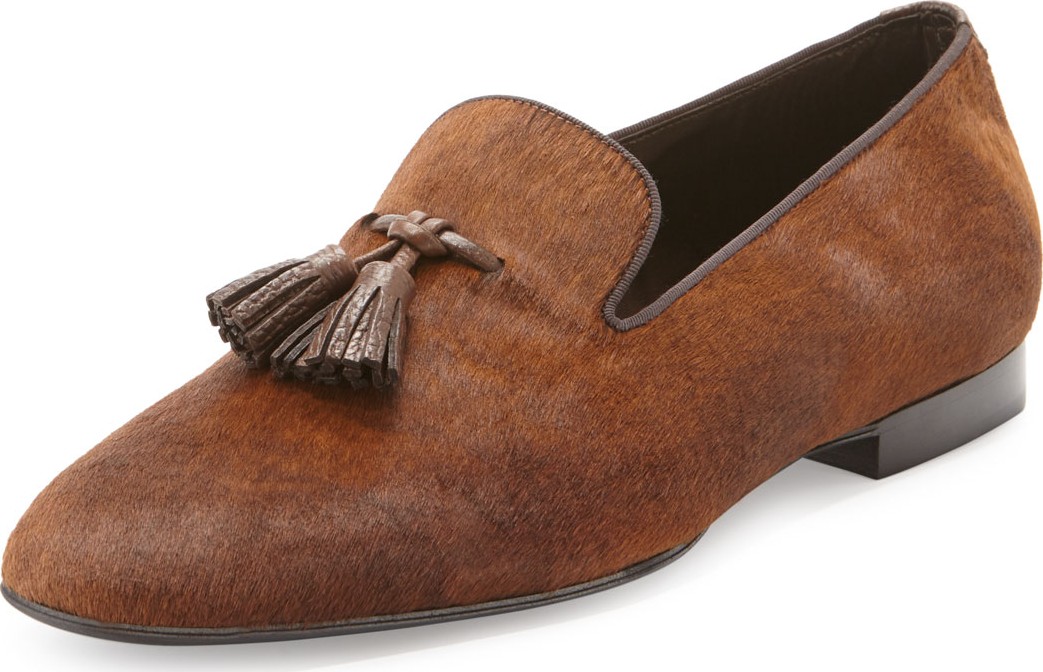 TOM FORD Chesterfield Calf Hair Tassel Loafer TOM FORD Chesterfield Calf Hair Tassel Loafer