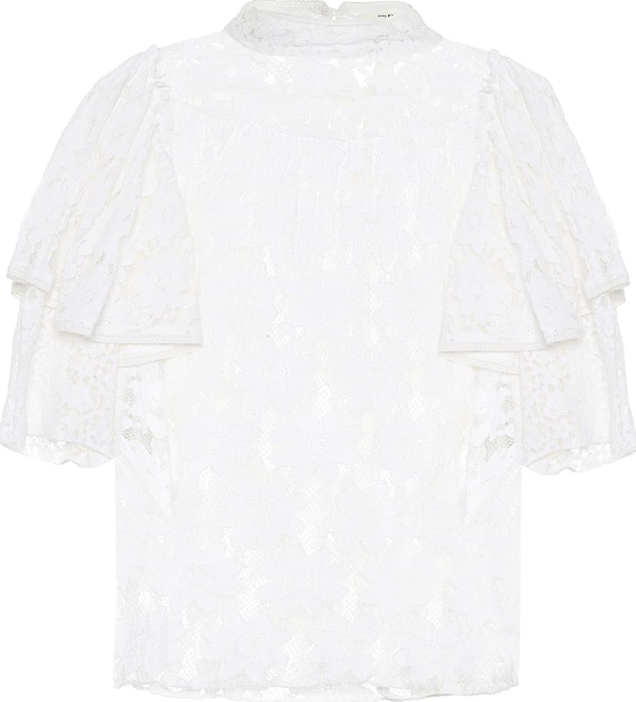 Isabel Marant Etoile Vetea cotton lace blouse
