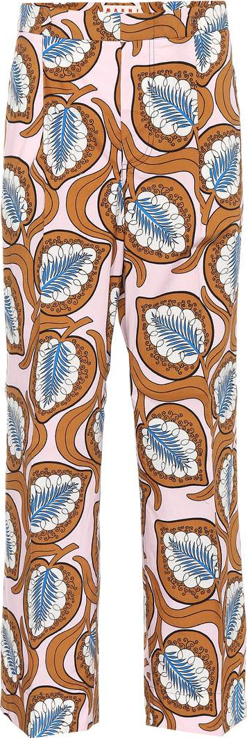 Marni Printed cotton trousers