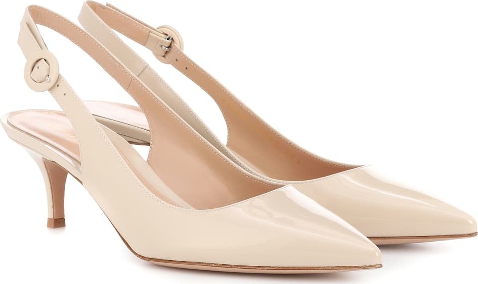 Gianvito Rossi Exclusive to mytheresa.com – Anna patent leather slingback pumps