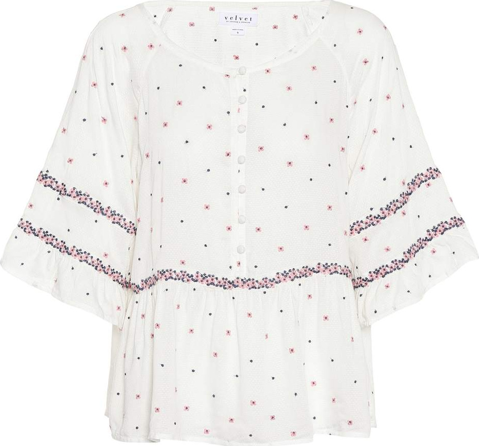 Velvet By Graham & Spencer Linnea bell-sleeve top